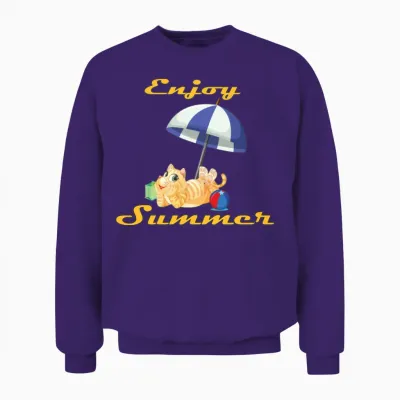 Genießen Sie Den Sommer Unisex Sweatshirt - Purple