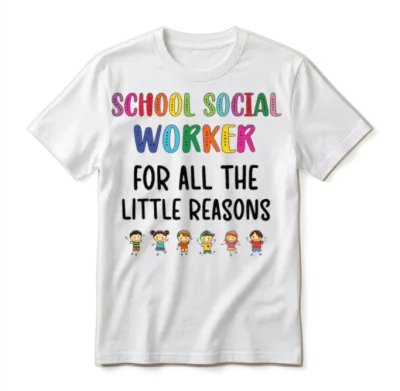 School Social Worker Gifts | Social Worker Month Unisex T-Shirt - White