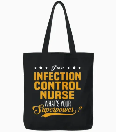 Infection Control Nurse Tote Bags - Black