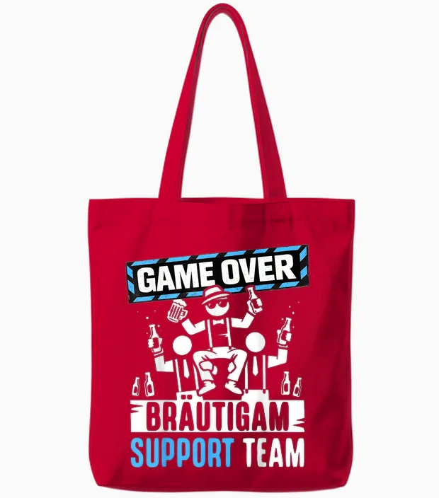 Junggesellenabschied T-Shirt Jga Männer Team Bräutigam Jga Tote Bags in Red
