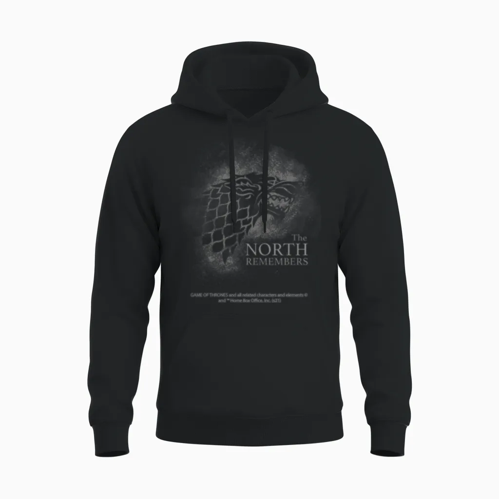 Game of Thrones the North Remembers Quote Unisex Hoodie in Black