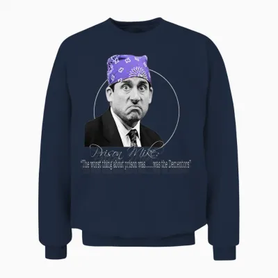 Comedy Tv Mike Prison Funny! T-Shirt, Black, S Unisex Sweatshirt - Navy
