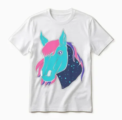 Galactic Horse Horse Wrangler Gift Unisex T-Shirt - White