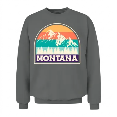 Montana Mountaineer Summit Climbing Hiking Unisex Sweatshirt - Graphite Heather