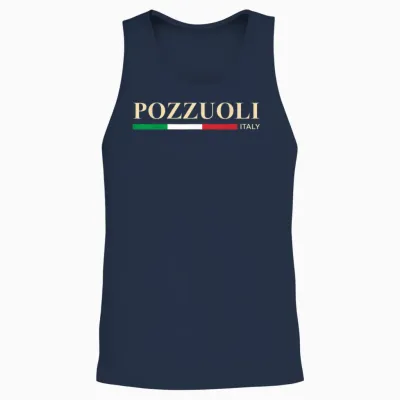 Pouzzoles Italie Unisex Tank Top - Navy