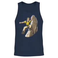 Hiking Hike Cool — & Outdoors Gift Unisex Tank Top - Navy – 2