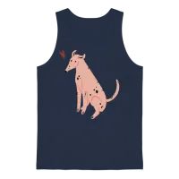 Dog Lover Lovers Unisex Tank Top - Navy – 1