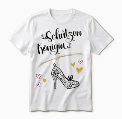 Königin Schützenfest Schützenkönigin Verein Schützenkönig Unisex T-Shirt - White