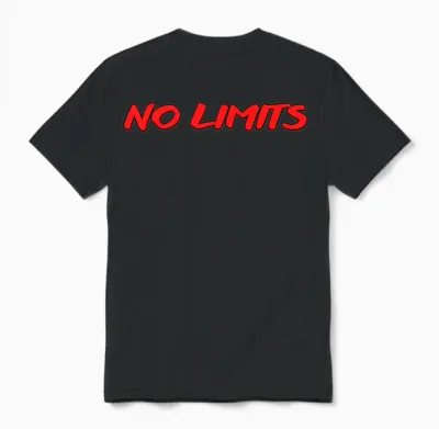 No Limits Funny Unisex T-Shirt - Black