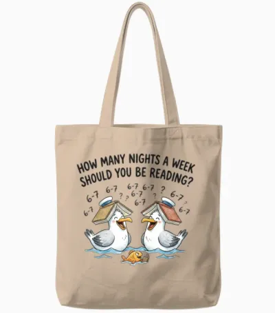 Seagull Book Club Duo Tote Bags - Natural