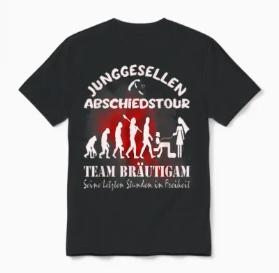 Team Groom Poltern Stag Party Jga Unisex T-Shirt - Black