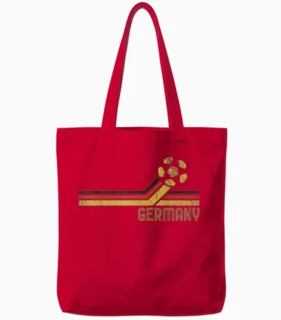 Deutschland Fußball 2026 Deutsche Fans Retro Vintage Tote Bags - Red