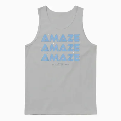 Project Hail Mary Amaze Repeat Typography Unisex Tank Top - Ash