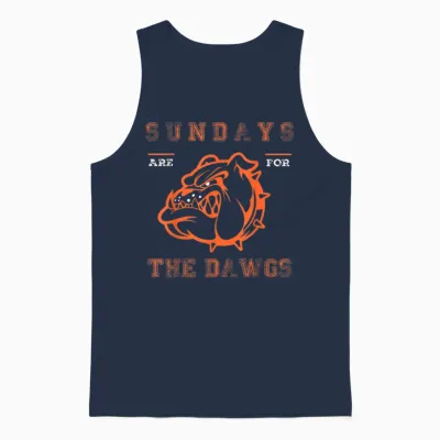 Sundays Are for the Dawgs Cleveland Ohio Present Dawg Unisex Tank Top - Navy