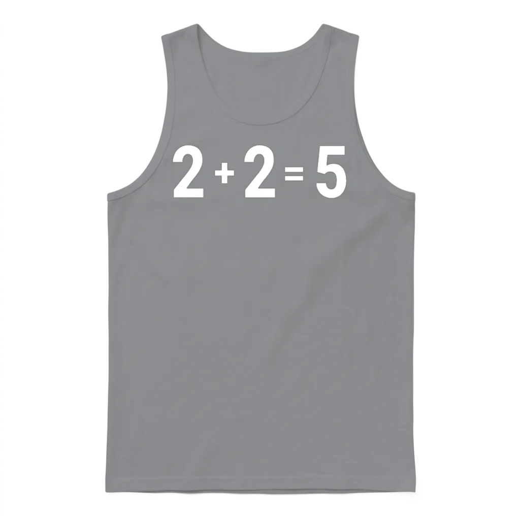 2 Plus 2 Equals 5 Unisex Tank Top - Sport Grey