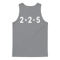 2 Plus 2 Equals 5 Unisex Tank Top - Sport Grey – 1