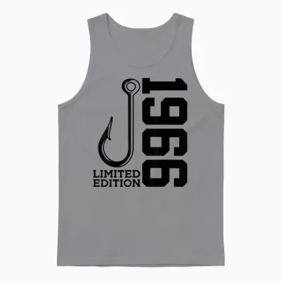 Angler 60. Geburtstag Angeln Limited Edition 1966 Unisex Tank Top - Sport Grey