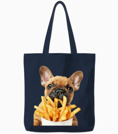 Dog Tote Bags - Navy