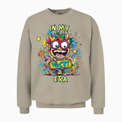 Wacky Outfit | in My Wacky Era for Men, Women And Unisex Sweatshirt - Sand