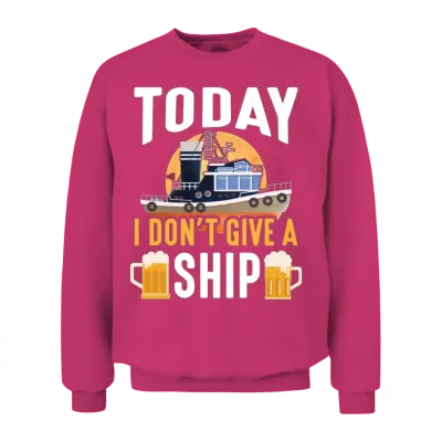 Cruise Ship Holiday Ocean Taveller Beer Drinker Unisex Sweatshirt - Heliconia