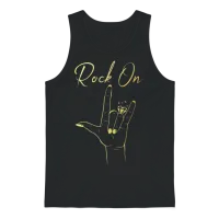 Rock on Bachelorette Party Unisex Tank Top - Black – 1