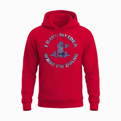 Disney Lilo & Stitch I Have No Idea What I'm Doing Unisex Hoodie - Red