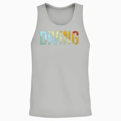 Diving Retro Unisex Tank Top - Ash