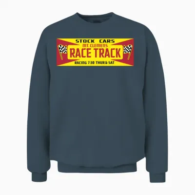 Mt Clemens Race Track Unisex Sweatshirt - Dark Heather
