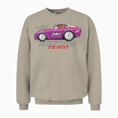 Racing Purple Unisex Sweatshirt - Sand