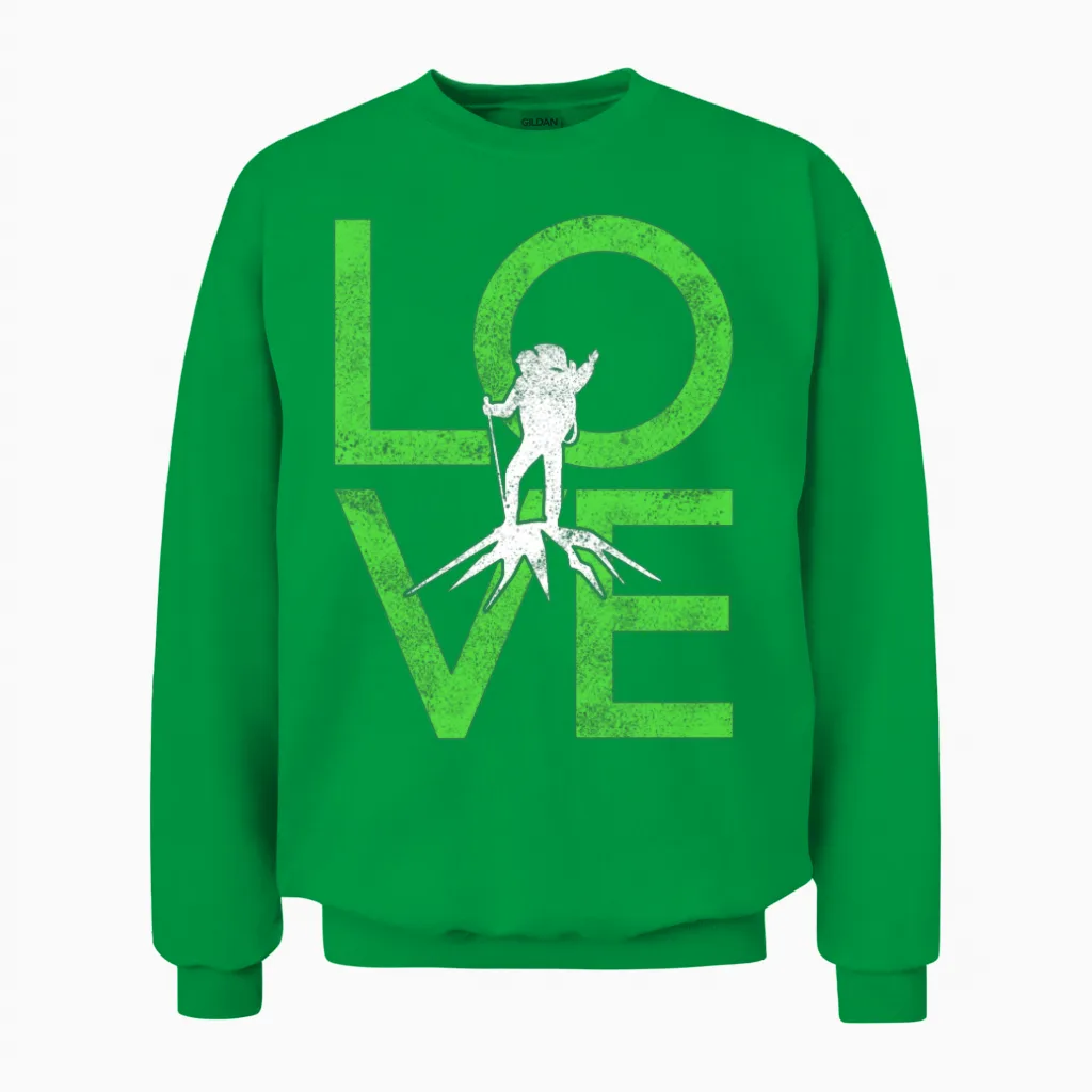 Hiking & Outdoors Unisex Sweatshirt in Irish Green