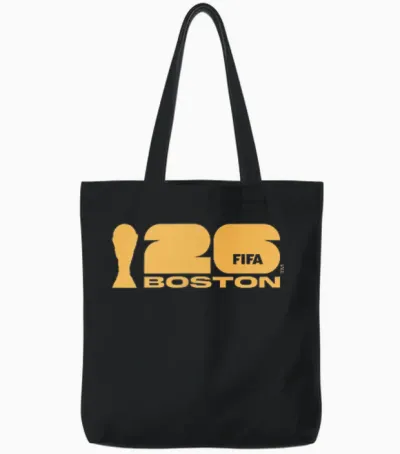 Poster De La Coupe Du Monde De La Fifa 26 à Boston Tote Bags - Black