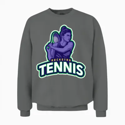 Tennis Rockstar Unisex Sweatshirt - Graphite Heather