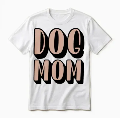 Dog Mom Unisex T-Shirt - White