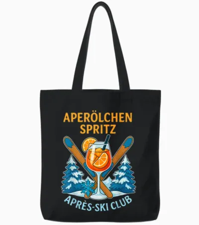 Aperölchen Spritz Après Ski Club X Skiing Tote Bags - Black