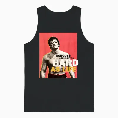 Rocky Hit So Hart Wie Das Leben Unisex Tank Top - Black