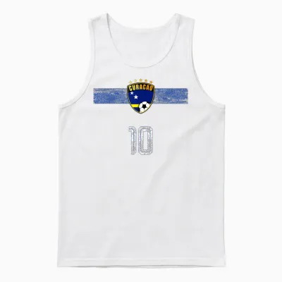 Retro Curacao Flagge Curacaoan Pride Lovers Unisex Tank Top - White