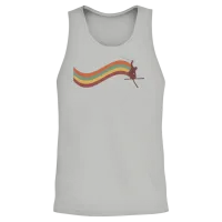 Skiing Mountains Winter Sports Nature Unisex Tank Top - Ash – 2