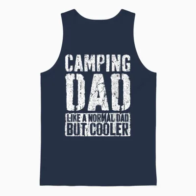 Camping Papa Shirt Herren Vatertag Camping Papa Unisex Tank Top - Navy