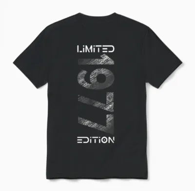 Limited Edition Jahrgang 1977 Mann Frau 49. Geburtstag Unisex T-Shirt - Black