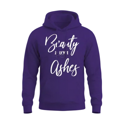 Beauty from Ashes Unisex Hoodie - Purple