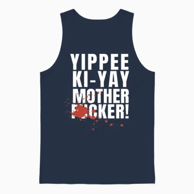 Yippee Ki Yay Mother Fucker Unisex Tank Top - Navy