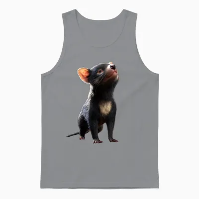 Tasmanian Devil Marsupial Tasmania Cute Prey Devil Unisex Tank Top - Sport Grey