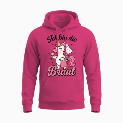 Ich Bin Die Braut Einhorn Junggesellenabschied Frauen Jga Unisex Hoodie - Heliconia