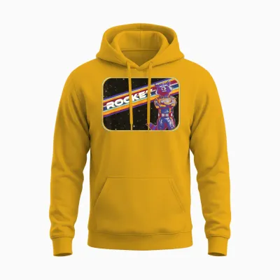 Guardians of the Galaxy Rocket T-Shirt, Black Unisex Hoodie - Gold