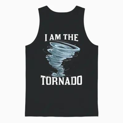 I'm the Tornado Storm Twister Meteorologist Mens Kids Funny Unisex Tank Top - Black