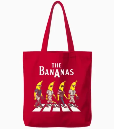 Bananas Name Family Men Women Kids Classic Spirit Evergreen Tote Bags - Red