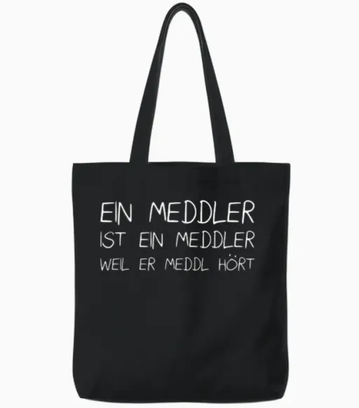 Meddler Tshirt Lügenlord Drache Winkler Meddl Leute Tote Bags - Black