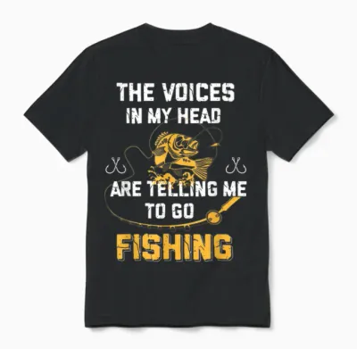 Fishing Gifts Funny Fisherman Unisex T-Shirt - Black