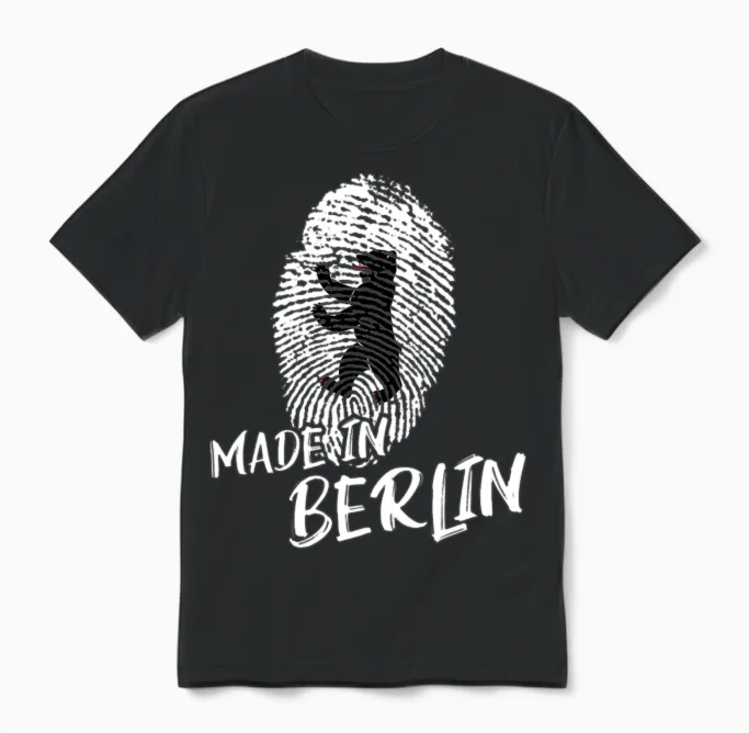 Made in Berlin Berliner Unisex T-Shirt in Black