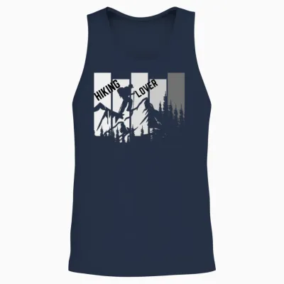 Hiking Lover Unisex Tank Top - Navy